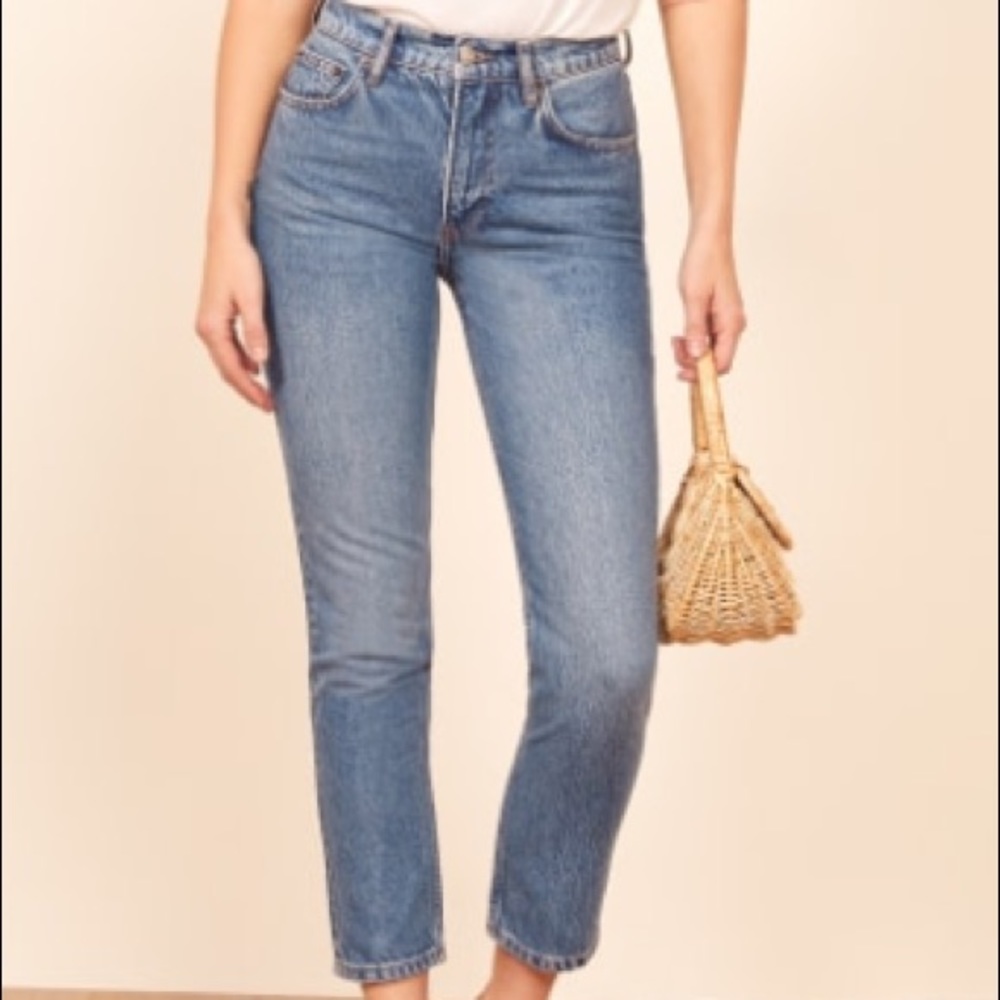 Reformation Julia high crop jeans 30